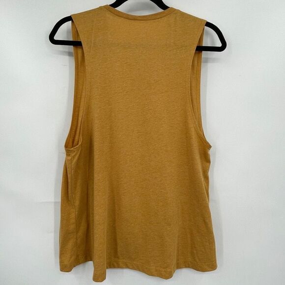 Boho Jungle Yellow Aesthetic Boho Zebra Print Sleeveless Tank Top Size XL - Picture 4 of 6